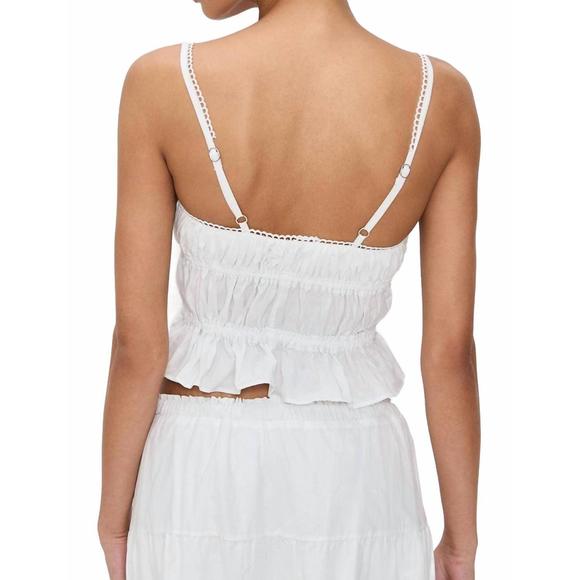 NEW PEIXOTO amelia scallop top in white - Picture 3 of 4